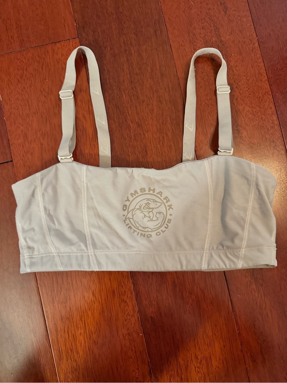 Gymshark Pale Gray Logo Bralette